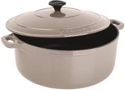 Cocotte ronde en fonte champignon Ø 18 cm Le Chasseur