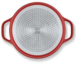 Cocotte ronde Plume rouge orangé Ø 24 cm Beka