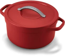 Cocotte ronde Plume rouge orangé Ø 24 cm Beka