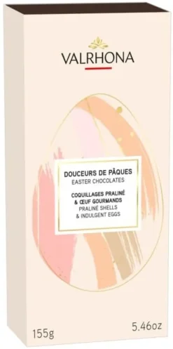 Coffret Douceurs chocolat noir et lait 155 g DDM dépassée Valrhona