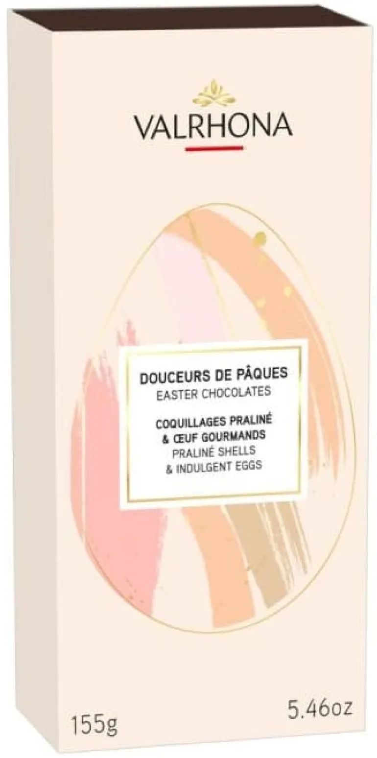 Coffret Douceurs chocolat noir et lait 155 g DDM dépassée Valrhona