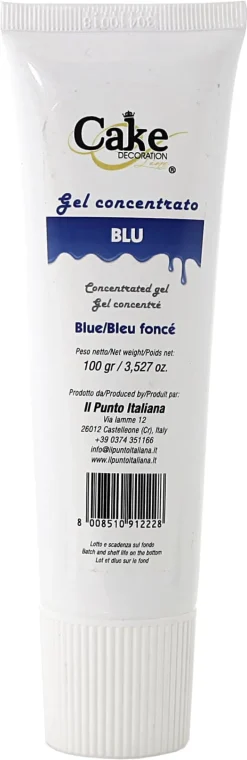 Colorant alimentaire en gel liposoluble Bleu 100 g Cake Décoration