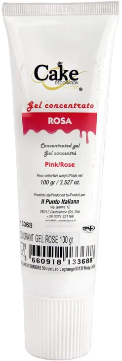Colorant alimentaire en gel liposoluble Rose 100 g Cake Décoration