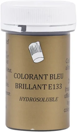 Colorant alimentaire en poudre bleu brillant 10 g Selectarôme