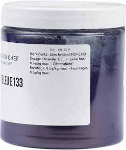 Colorant alimentaire en poudre bleu brillant 100 g Selectarôme