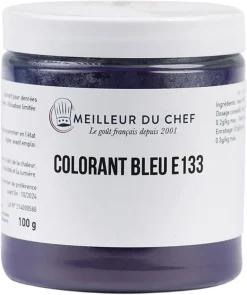 Colorant alimentaire en poudre bleu brillant 100 g Selectarôme