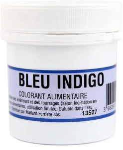 Colorant alimentaire en poudre bleu indigo 20 g Mallard Ferrière