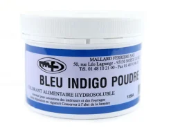 Colorant alimentaire en poudre bleu indigo 100 g Mallard Ferrière