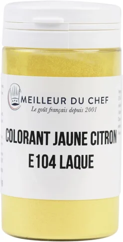 Colorant alimentaire en poudre jaune citron 25 g Selectarôme