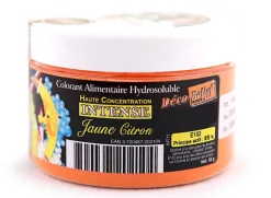 Colorant alimentaire en poudre jaune citron 50 g Déco Relief