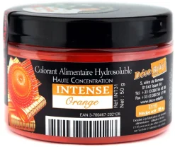 Colorant alimentaire en poudre orange 50 g Déco Relief