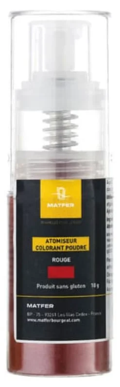Colorant alimentaire en poudre rouge 10 g Matfer