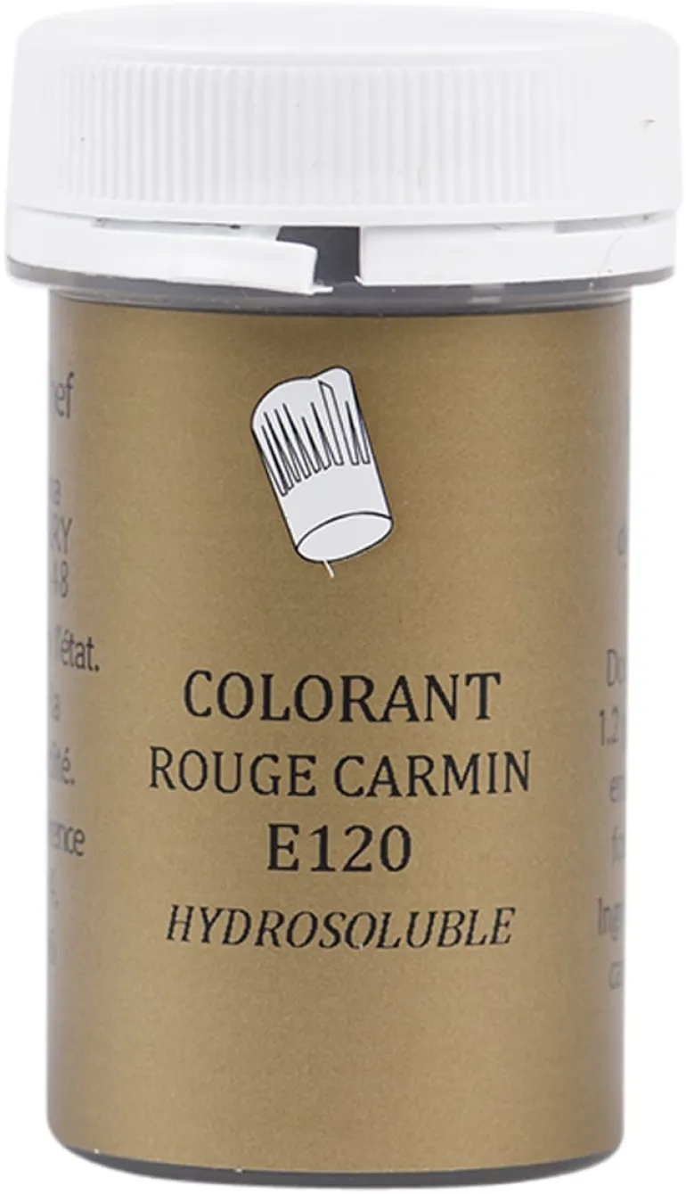 Colorant alimentaire en poudre rouge carmin 10 g Selectarôme