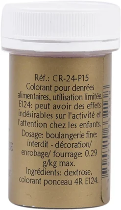 Colorant alimentaire en poudre rouge fraise 10 g Selectarôme