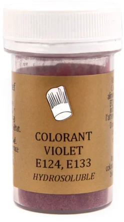 Colorant alimentaire en poudre violet 10 g Selectarôme