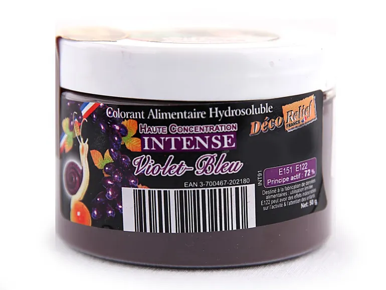 Colorant alimentaire en poudre violet 50g Déco Relief