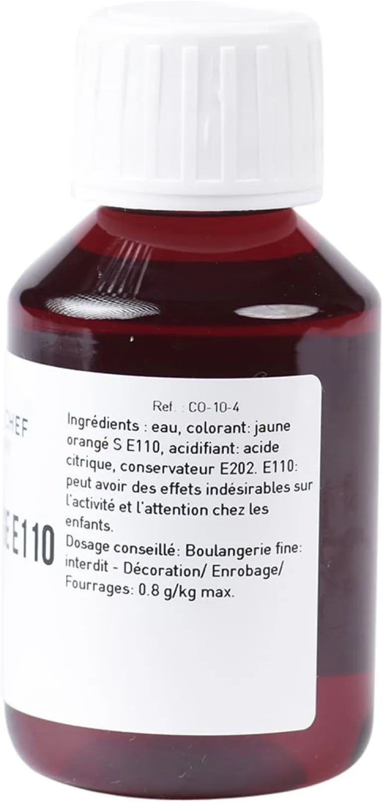 Colorant alimentaire liquide orange E110 115 ml Meilleur du Chef