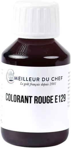 Colorant alimentaire liquide rouge coquelicot E129 115 ml Meilleur du Chef