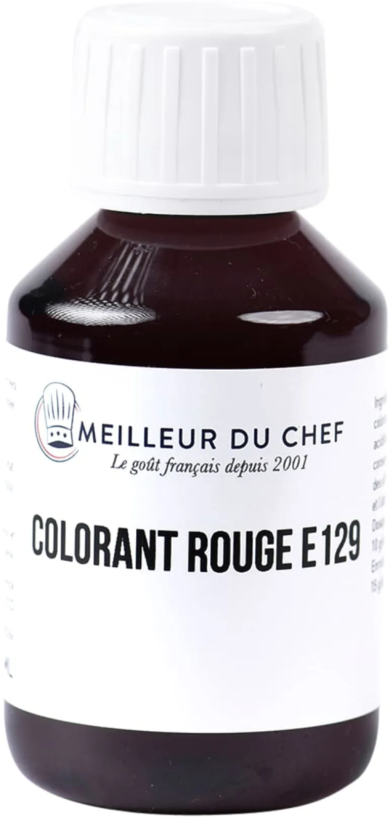Colorant alimentaire liquide rouge coquelicot E129 115 ml Meilleur du Chef
