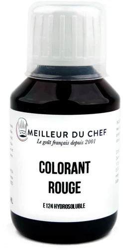 Colorant alimentaire liquide rouge fraise E124 1 litre Meilleur du Chef