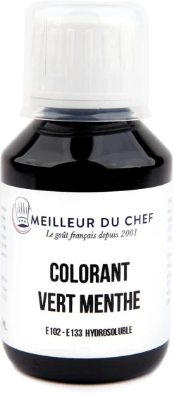 Colorant alimentaire liquide vert menthe 1 litre Meilleur du Chef
