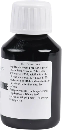 Colorant alimentaire liquide vert menthe 1 litre Meilleur du Chef