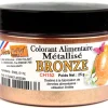 Colorant alimentaire métallisé Bronze poudre liposoluble 25 g Déco Relief