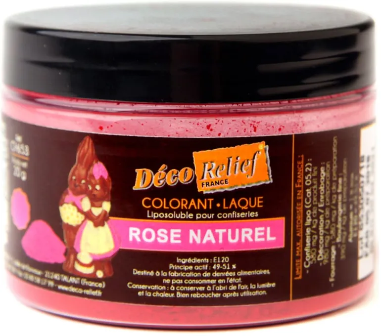 Colorant alimentaire rose naturel 20 g Déco Relief