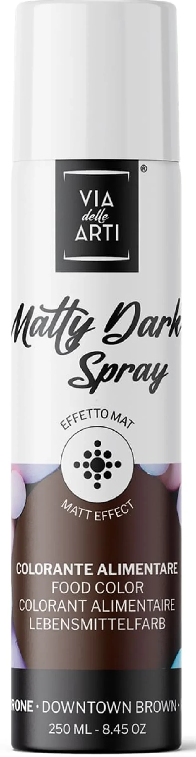 Colorant en spray effet mat Marron 250 ml Via delle Arti