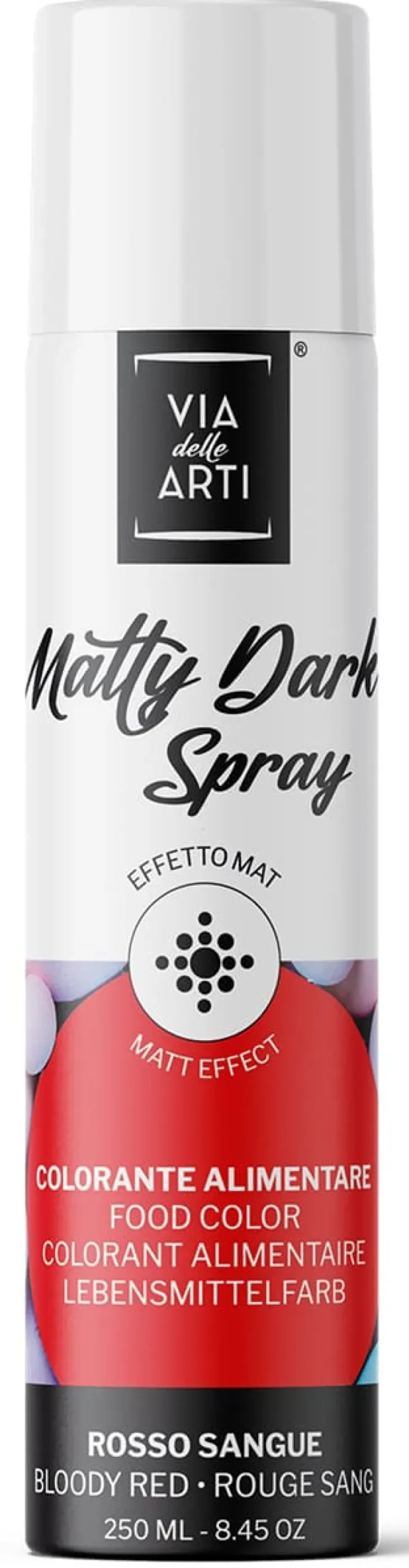 Colorant en spray effet mat Rouge 250 ml Via delle Arti