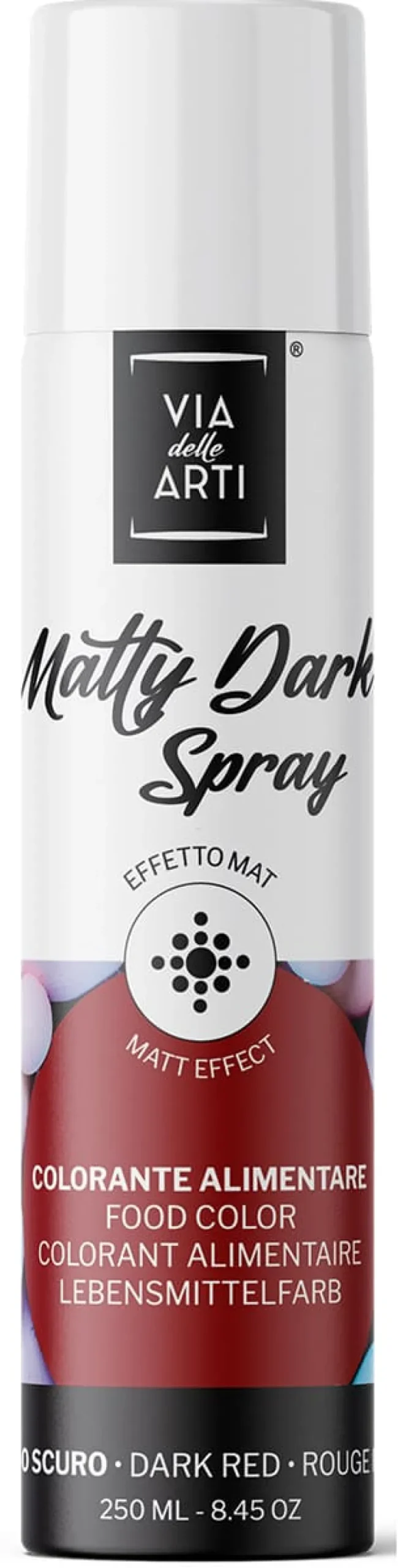 Colorant en spray effet mat Rouge foncé 250 ml Via delle Arti