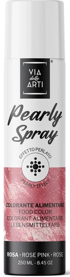 Colorant en spray effet métallisé Rose 250 ml Via delle Arti