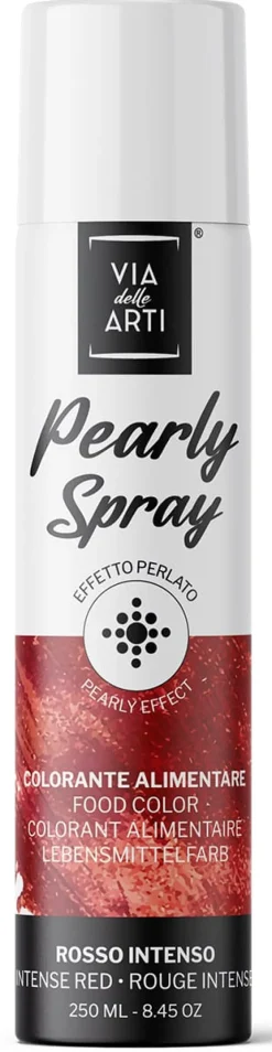 Colorant en spray effet métallisé Rouge 250 ml Via delle Arti