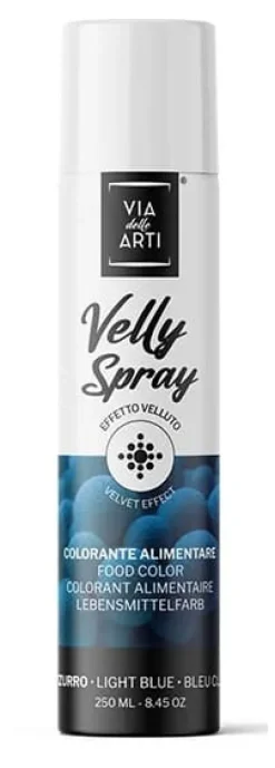 Colorant en spray effet velours Bleu 250 ml Via delle Arti