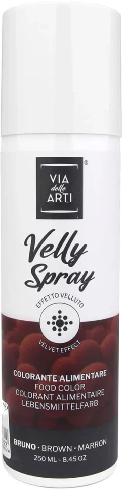 Colorant en spray effet velours Brun (chocolat) 250 ml Via delle Arti