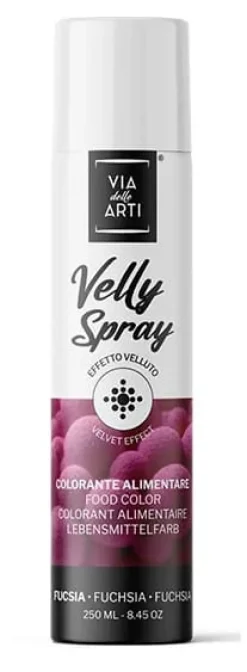 Colorant en spray effet velours Fuchsia 250 ml Via delle Arti