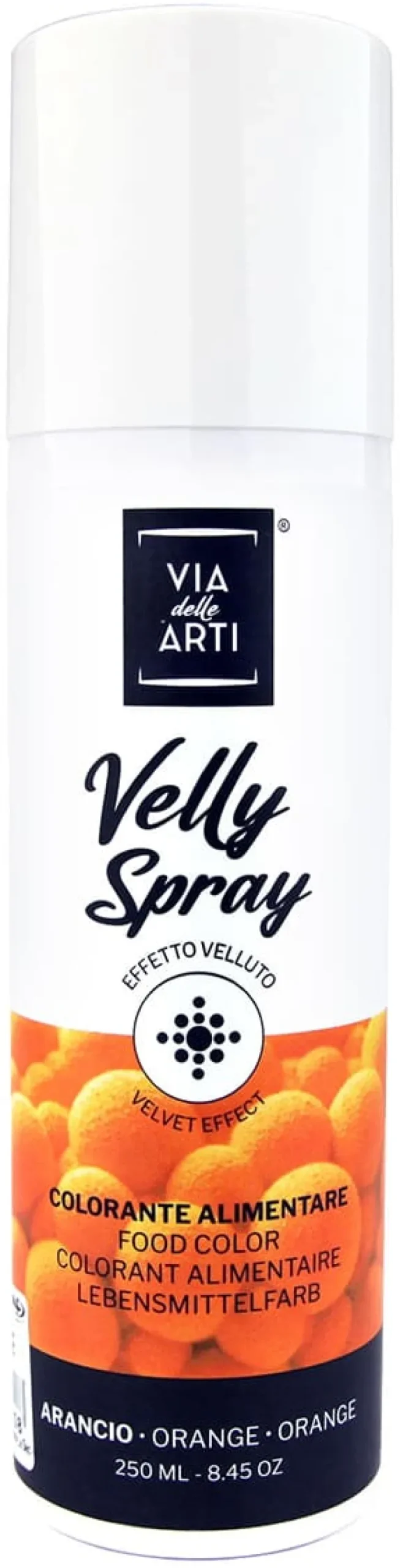 Colorant en spray effet velours Orange 250 ml Via delle Arti