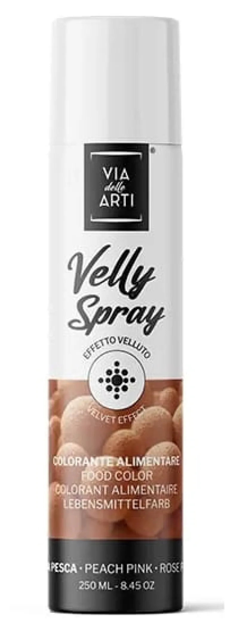 Colorant en spray effet velours Pêche 250 ml Via delle Arti