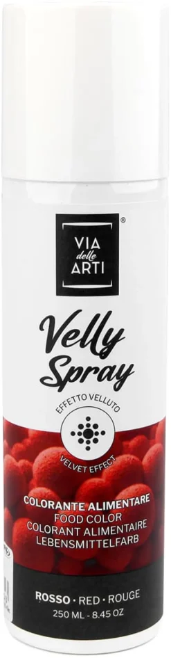 Colorant en spray effet velours Rouge 250 ml Via delle Arti