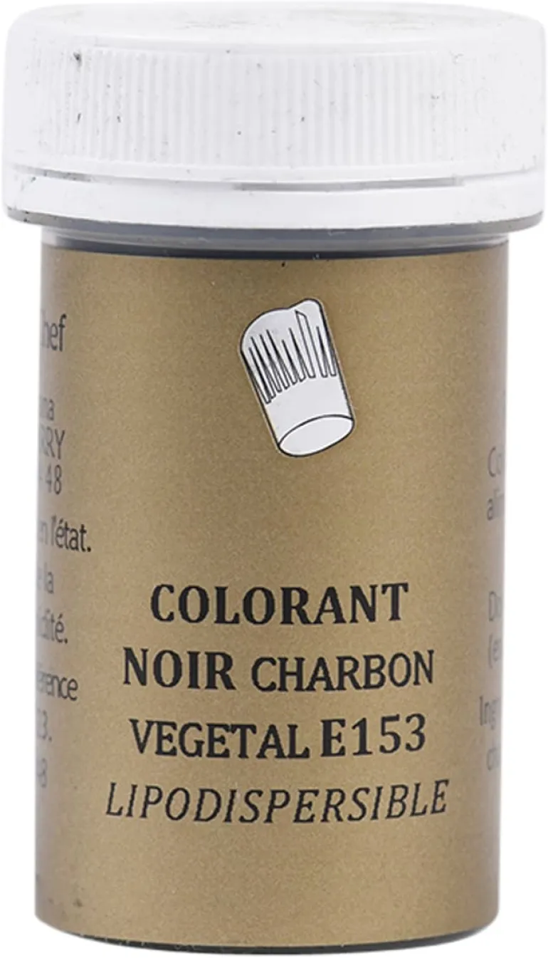 Colorant noir charbon végétal liposoluble 8 g Selectarôme