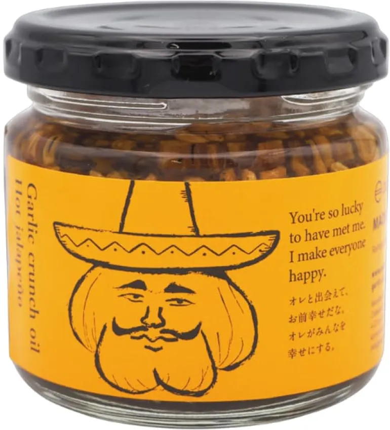 Condiment croustillant à l'ail frit et au piment Jalapeño 110 g
