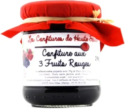 Confiture aux 3 fruits rouges 250 g Confitures de Haute Soule