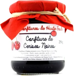 Confiture de cerise noire 250 g Confitures de Haute Soule