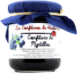 Confiture de myrtille 250 g Confitures de Haute Soule