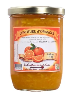 Confiture d'orange 1 kg Confitures de Haute Soule