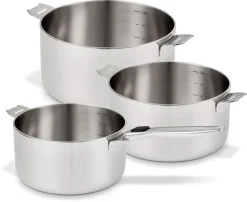 Corps de casseroles inox Beka Evolution Lot de 3 Ø 16 - 18 - 20 cm Beka