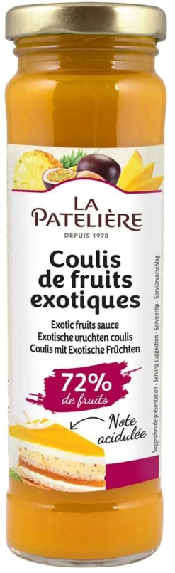 Coulis de fruit fruits exotiques 165 g La Patelière