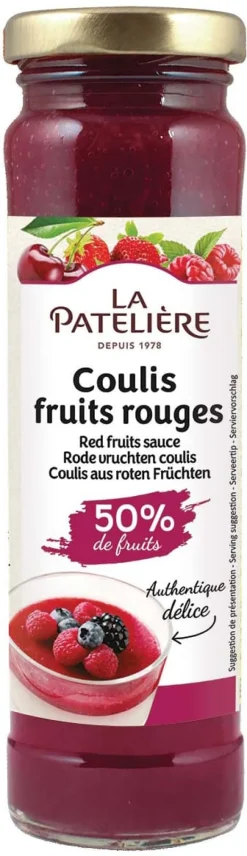 Coulis de fruit 4 fruits rouges 165 g La Patelière