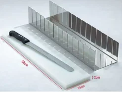 Coupe bande inox 12 parts de 4,5 x 13,5 cm Mallard Ferrière