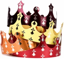Couronne des rois Amalgame 4 couleurs panachées 4 unités